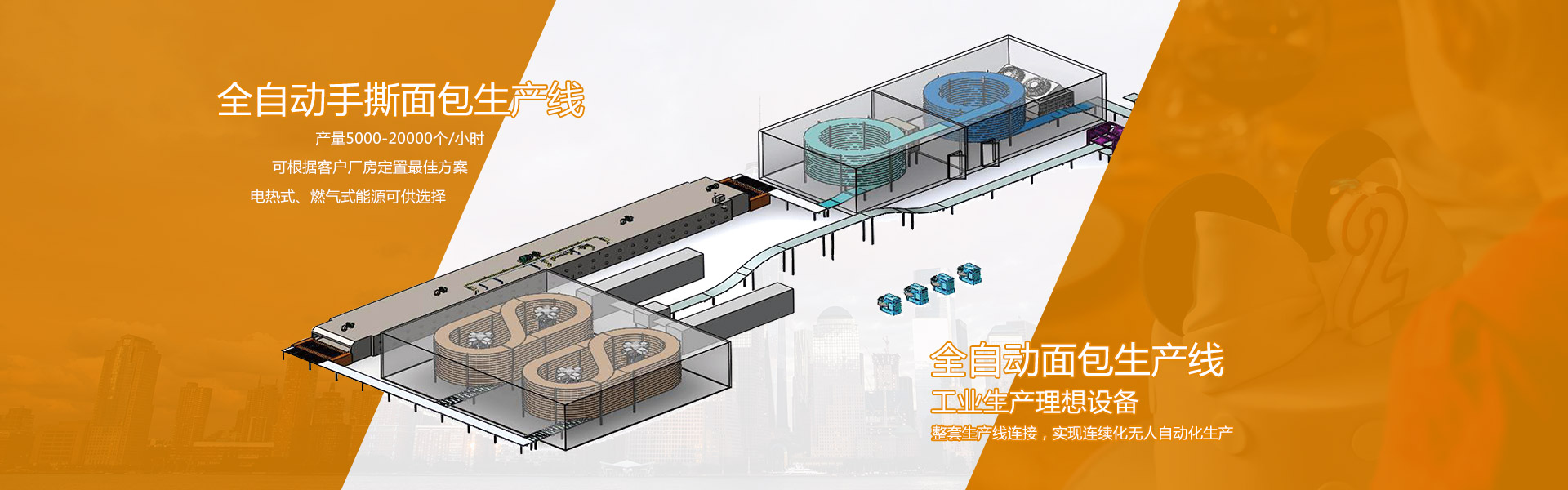 欧美佳面包生产线